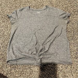 Madewell XXS gray tshirt with front tie